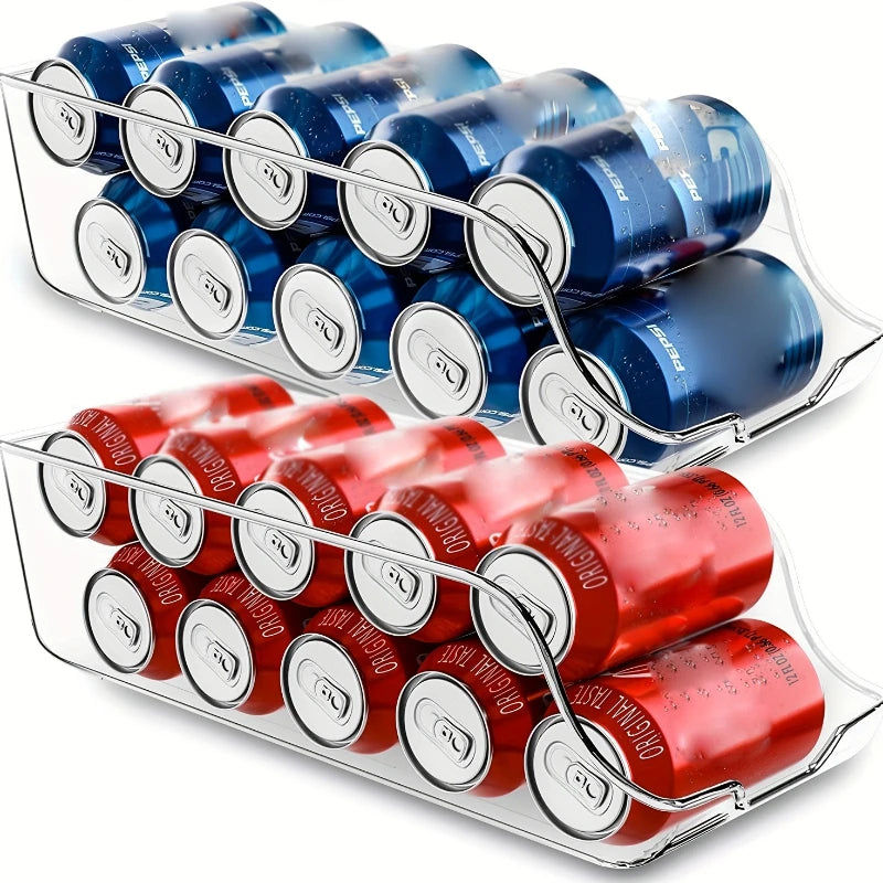 Refrigerator Can Organizer – Soda & Beverage Storage Dispenser (1 Pc)