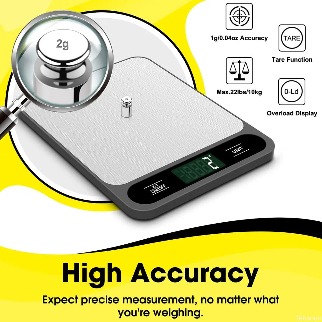 Digital Kitchen Scale – Smart Waterproof Electronic Food & Coffee Scale for Baking & Cooking