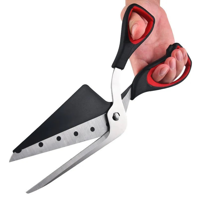 Pizza Scissors with Detachable Stainless Steel Blade – Ergonomic Non-Slip Handle Cutting Tool