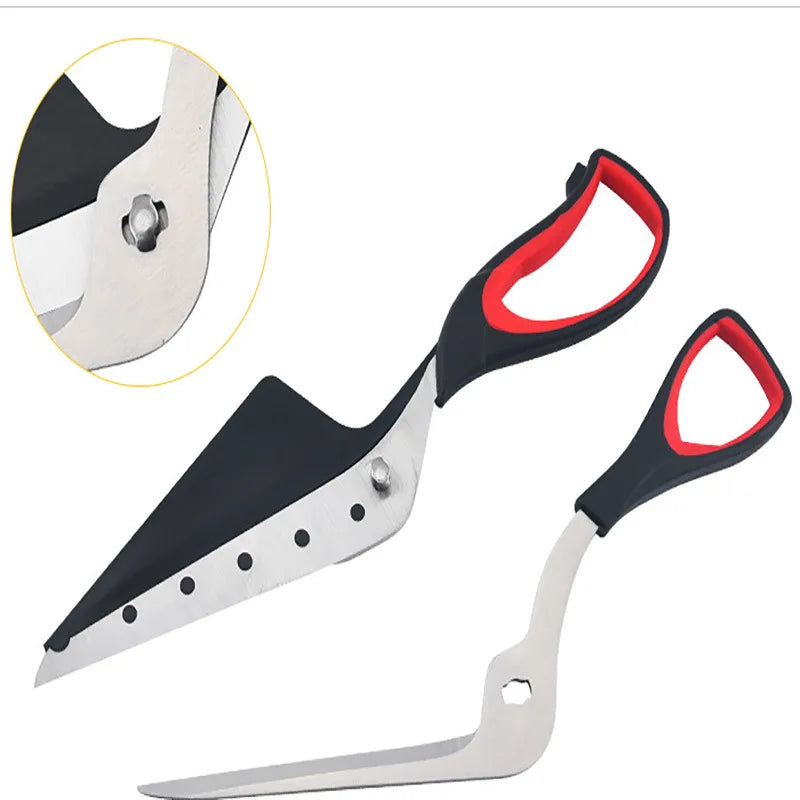 Pizza Scissors with Detachable Stainless Steel Blade – Ergonomic Non-Slip Handle Cutting Tool