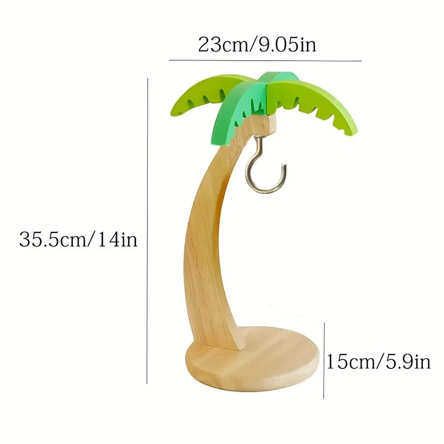 Wooden Banana Hanger – Decorative Fruit Storage Rack with Hook