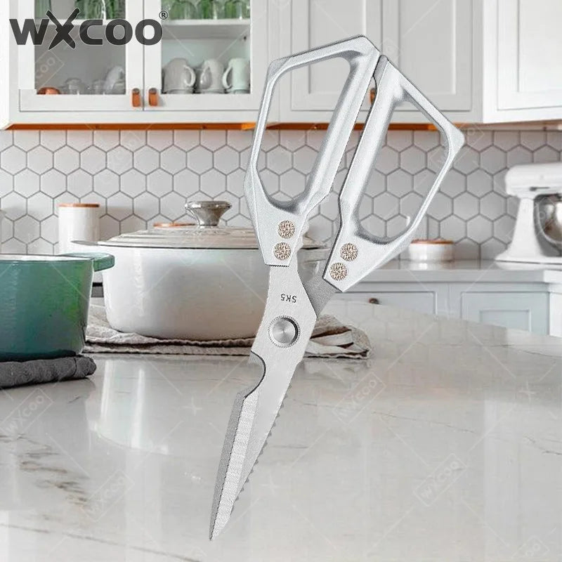 Heavy-Duty Kitchen Scissors – Professional Stainless Steel Food Cutter