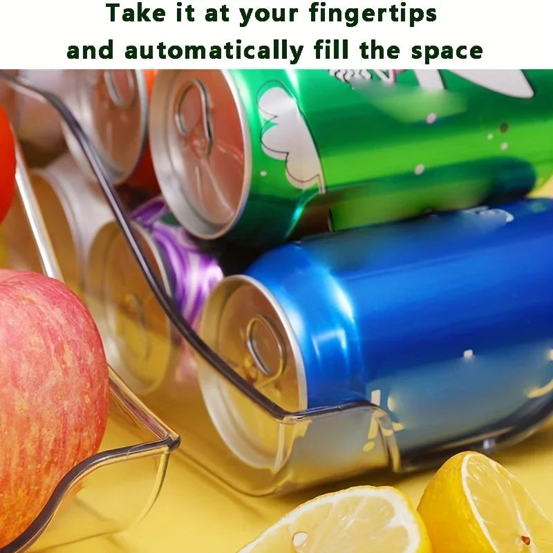 Refrigerator Can Organizer – Soda & Beverage Storage Dispenser (1 Pc)