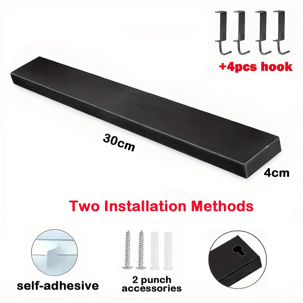 Magnetic Stainless Steel Knife Holder – Wall Mounted Kitchen Storage Rack