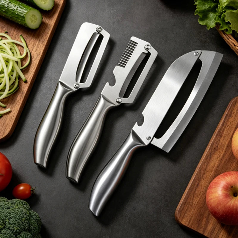 GripPeel Pro Stainless Steel Vegetable Peeler