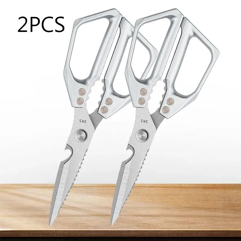 Heavy-Duty Kitchen Scissors – Professional Stainless Steel Food Cutter