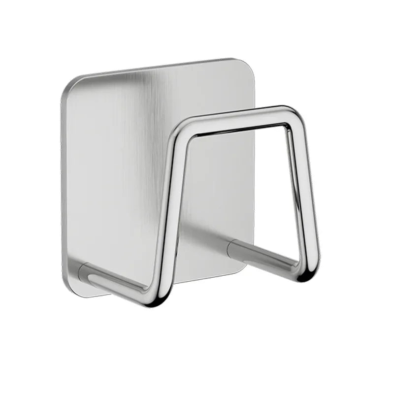 Multifunction Stainless Steel Kitchen Storage Rack – Sponge Drainer, Pot Lid & Cutting Board Holder