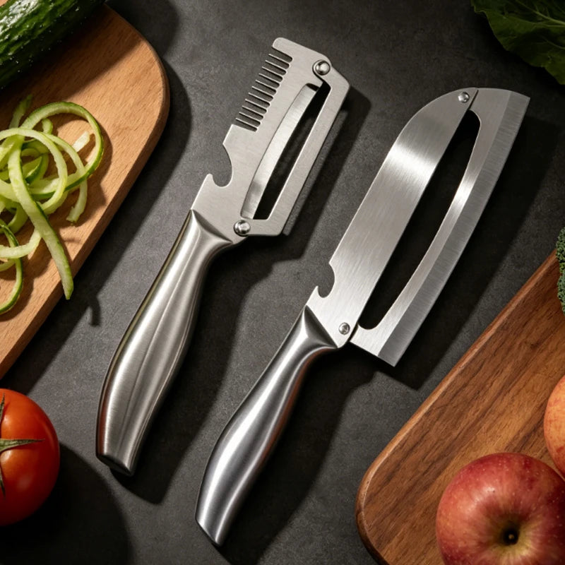 GripPeel Pro Stainless Steel Vegetable Peeler