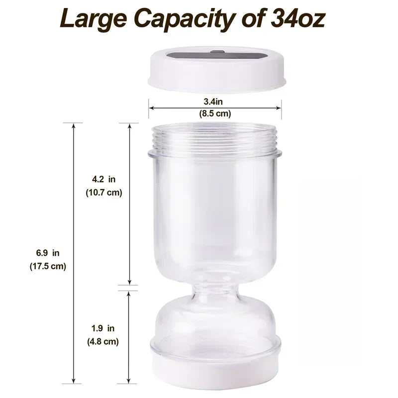 FlipStrain Dual-Layer Olive & Pickle Jar
