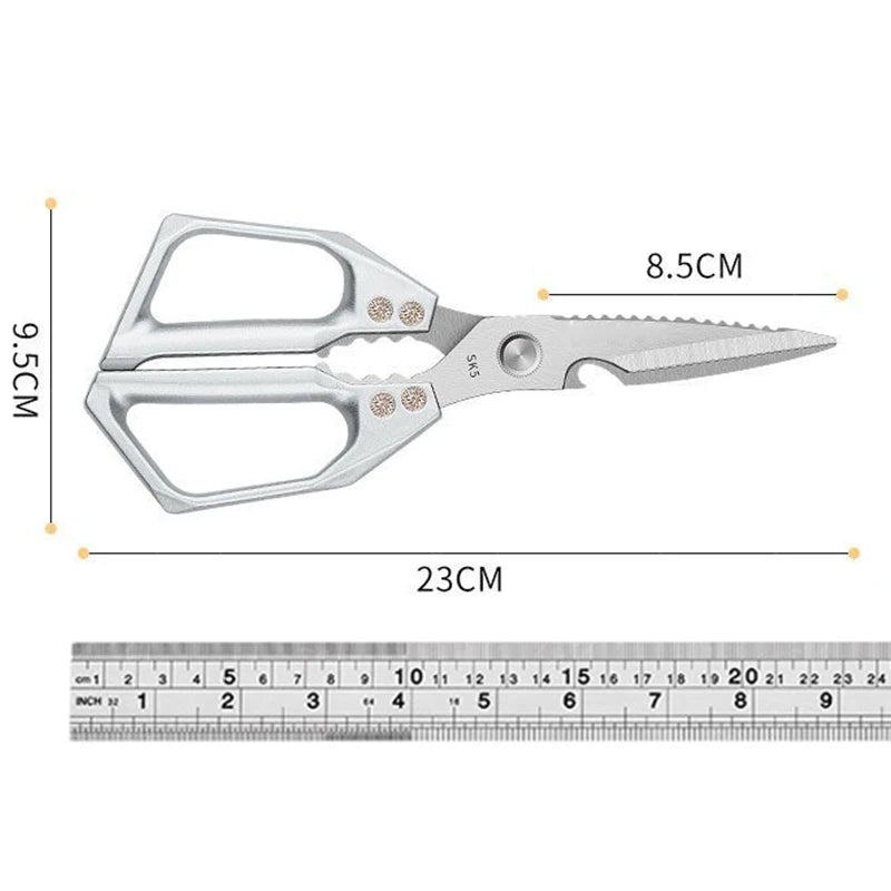 Heavy-Duty Kitchen Scissors – Professional Stainless Steel Food Cutter