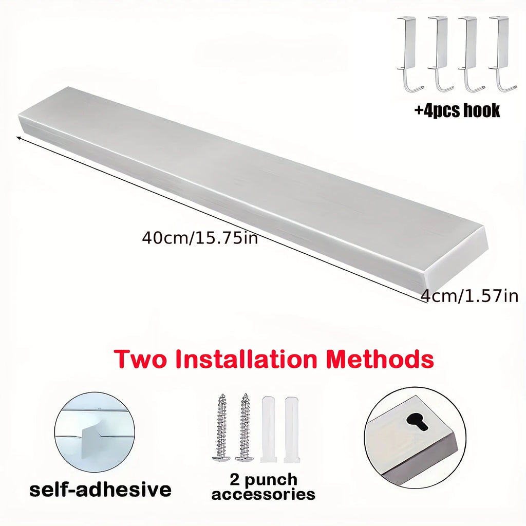 Magnetic Stainless Steel Knife Holder – Wall Mounted Kitchen Storage Rack