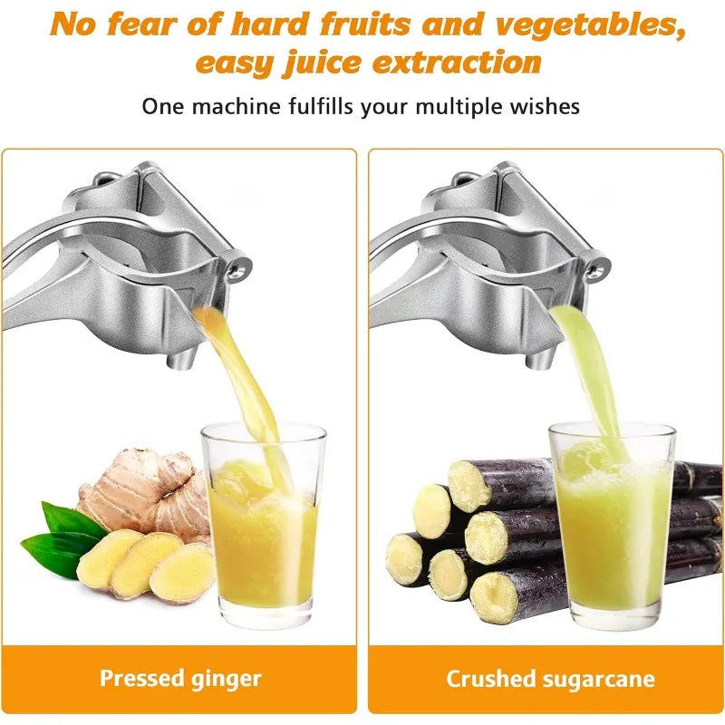 Manual Citrus Juicer – Heavy-Duty Metal Fruit Juice Squeezer
