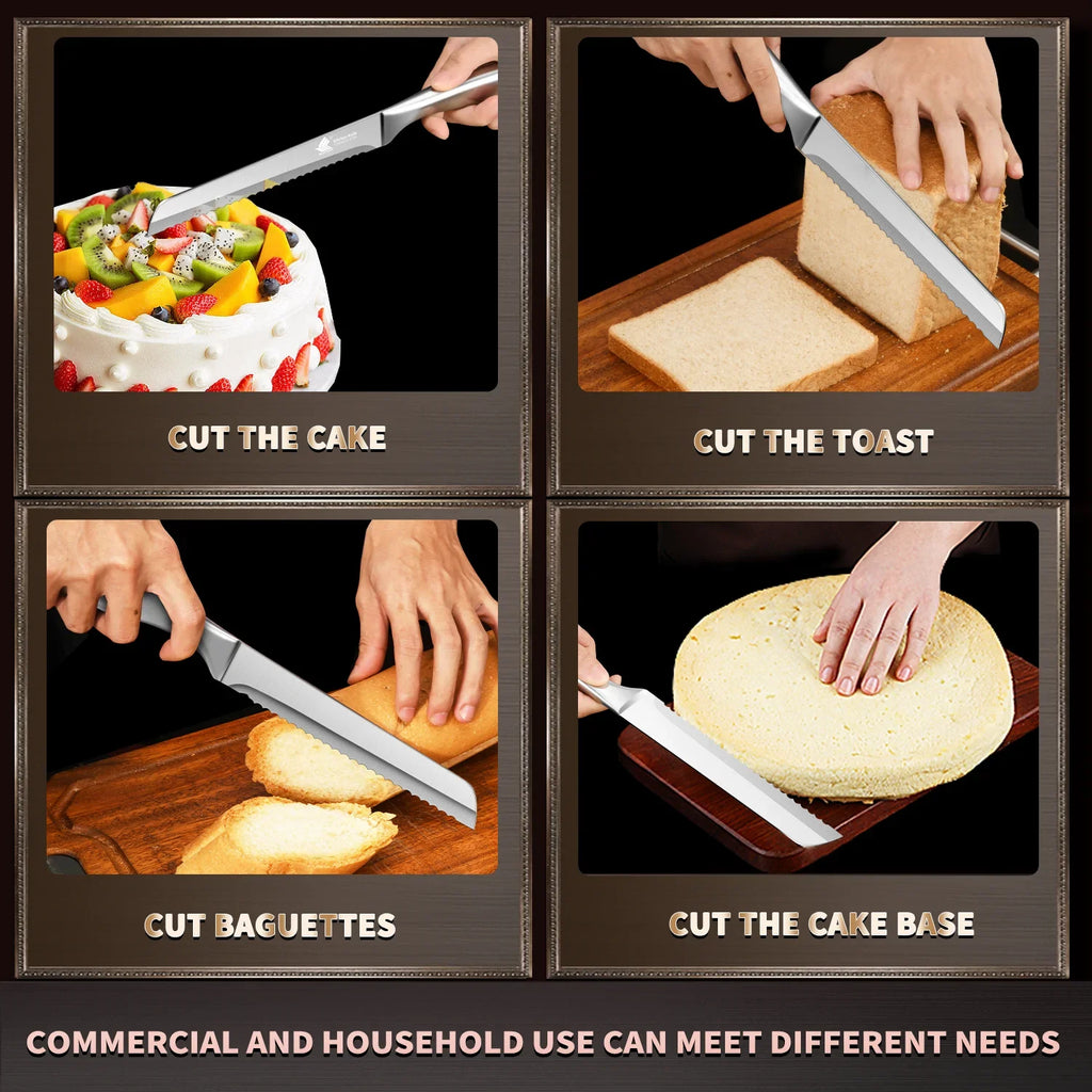 SteelEdge Serrated Bread Knife