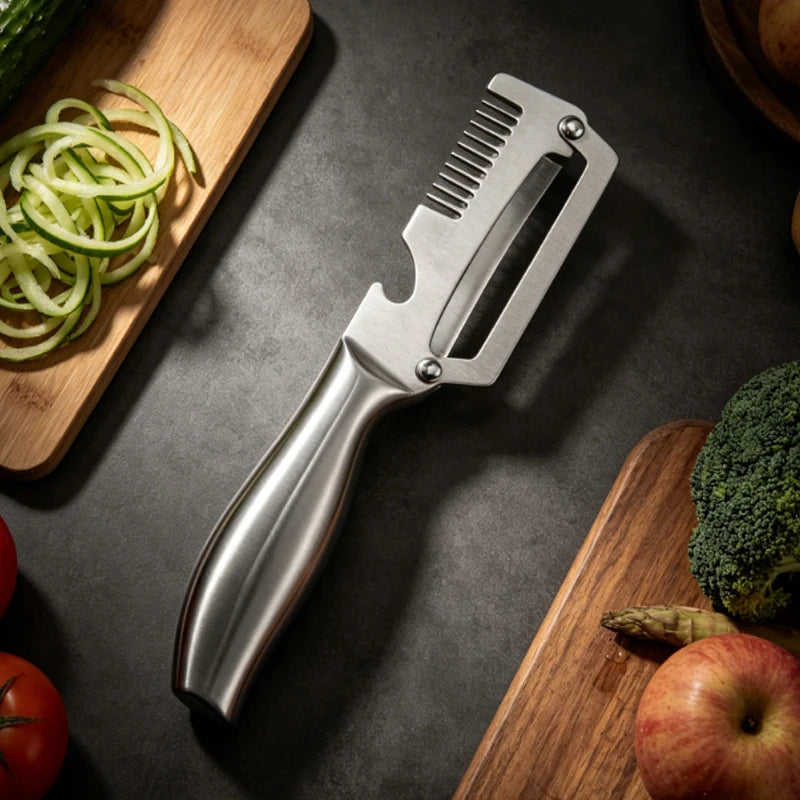 GripPeel Pro Stainless Steel Vegetable Peeler