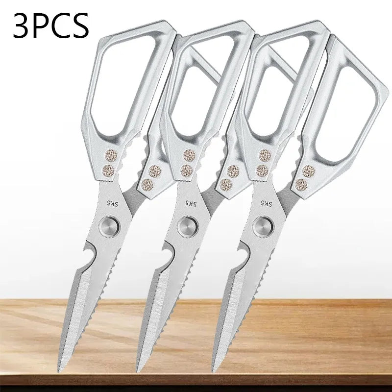 Heavy-Duty Kitchen Scissors – Professional Stainless Steel Food Cutter
