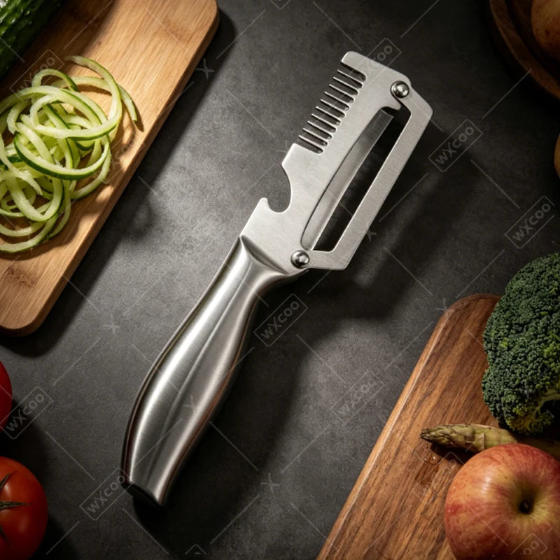 GripPeel Pro Stainless Steel Vegetable Peeler