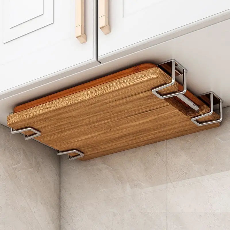 Multifunction Stainless Steel Kitchen Storage Rack – Sponge Drainer, Pot Lid & Cutting Board Holder