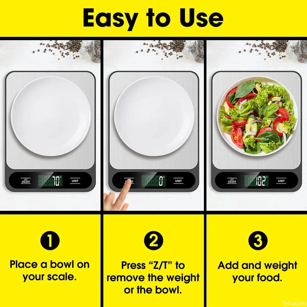 Digital Kitchen Scale – Smart Waterproof Electronic Food & Coffee Scale for Baking & Cooking