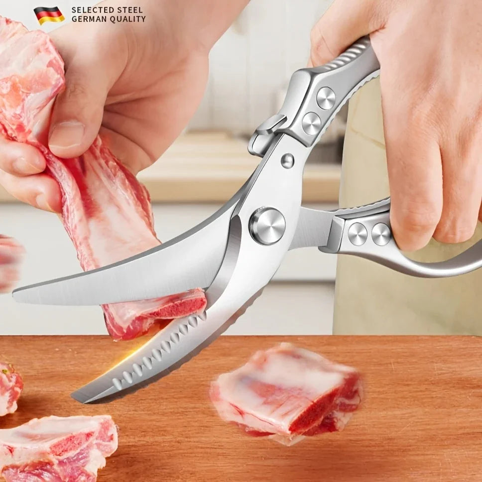 Stainless Steel Kitchen Scissors – Heavy-Duty Poultry & BBQ Scissors (1 Pc)