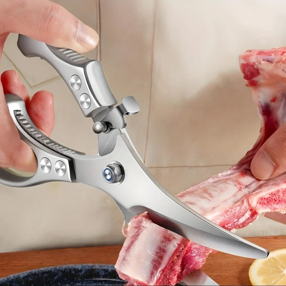 Stainless Steel Kitchen Scissors – Heavy-Duty Poultry & BBQ Scissors (1 Pc)