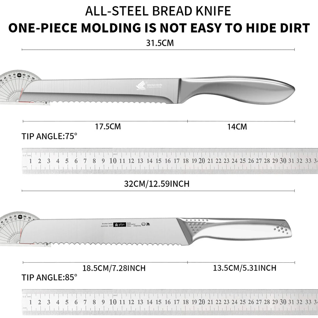 SteelEdge Serrated Bread Knife