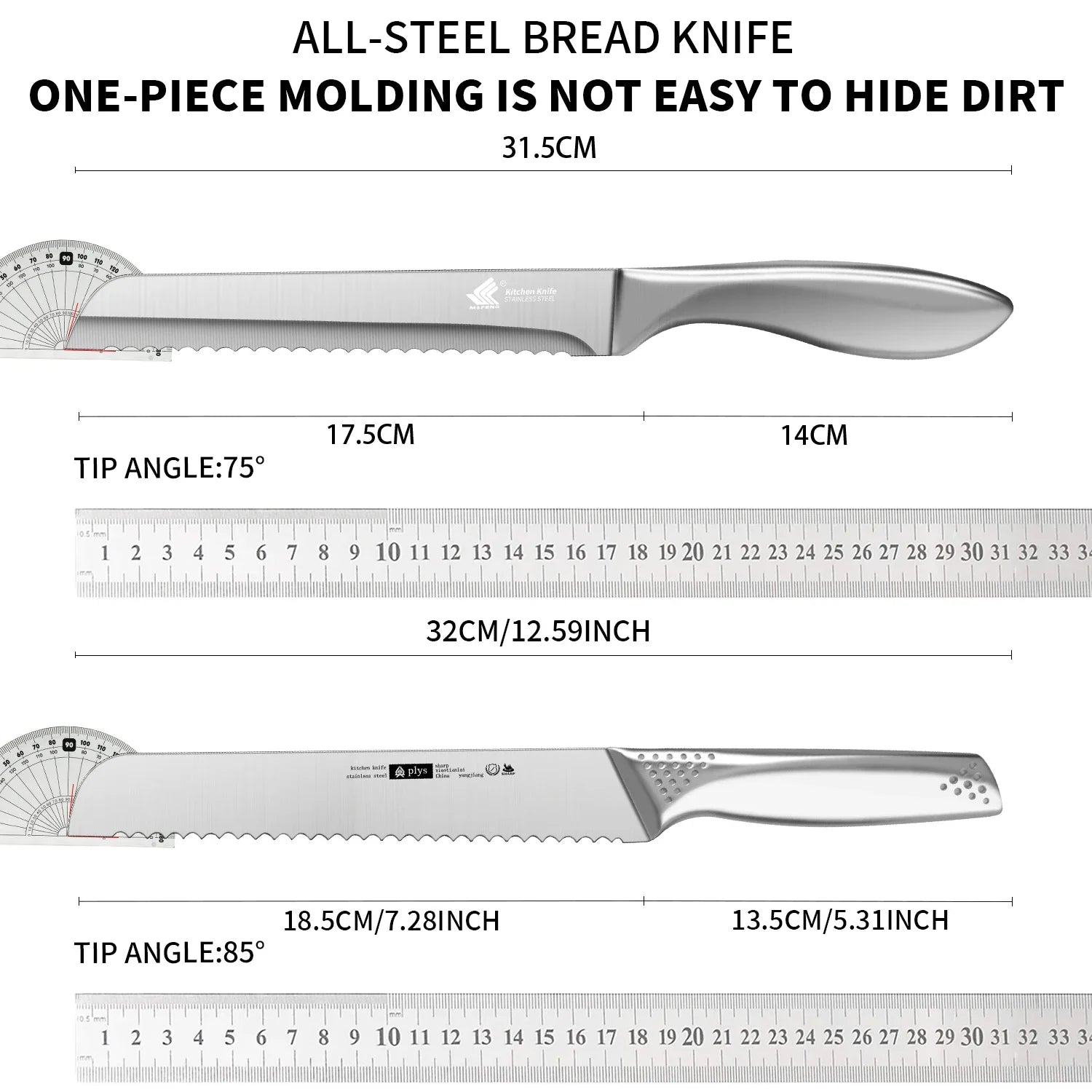 SteelEdge Serrated Bread Knife