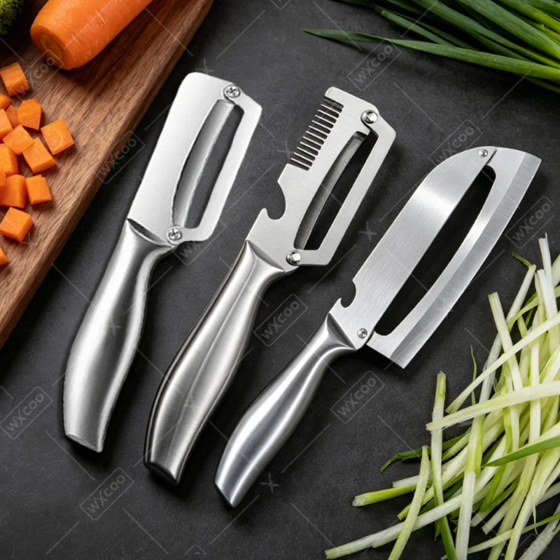 GripPeel Pro Stainless Steel Vegetable Peeler