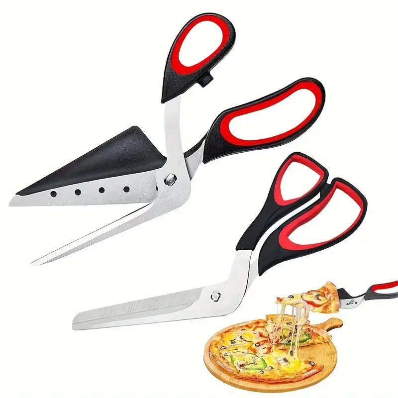 Pizza Scissors with Detachable Stainless Steel Blade – Ergonomic Non-Slip Handle Cutting Tool