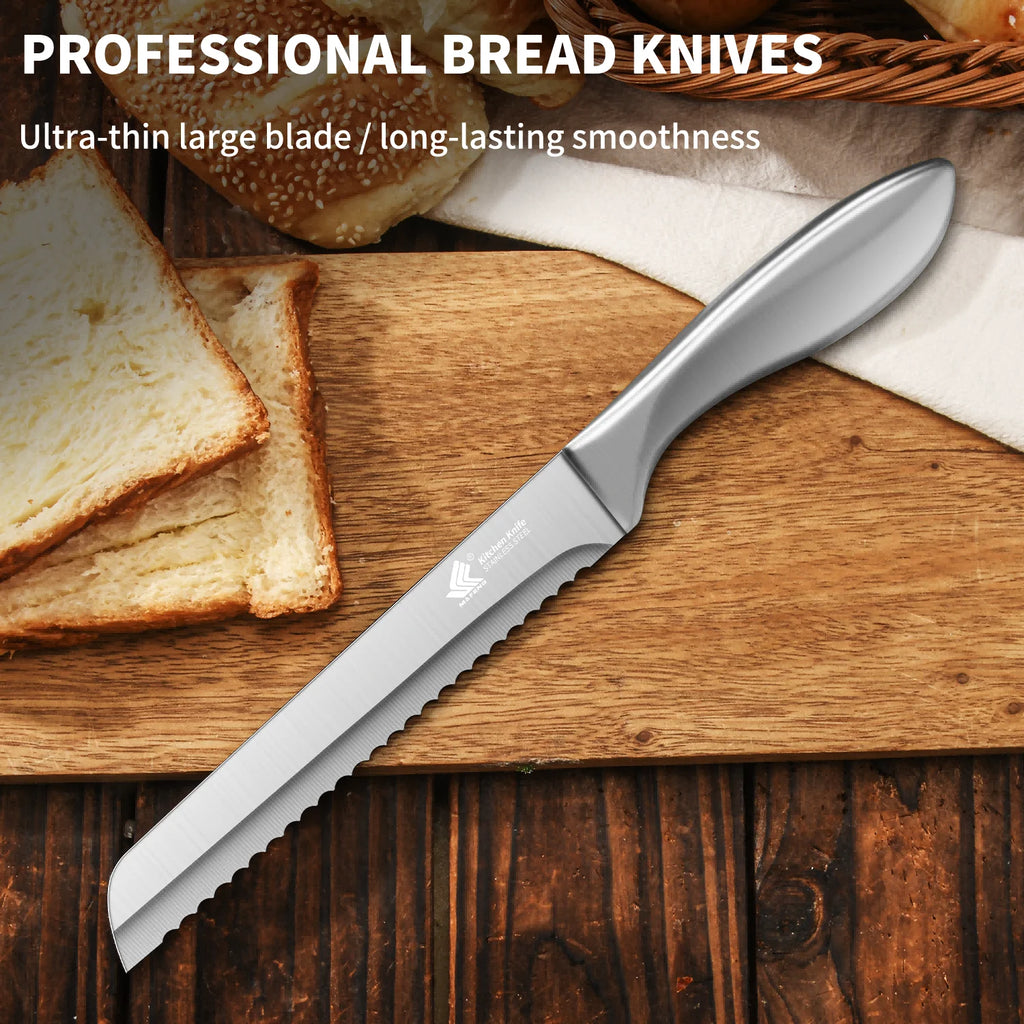 SteelEdge Serrated Bread Knife